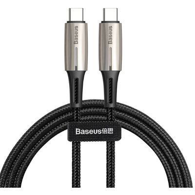 Câble USB-C Baseus - 1m, Noir, Prise en Charge Récente Câble USB-C Baseus - 1m, Noir, Prise en Charge Récente