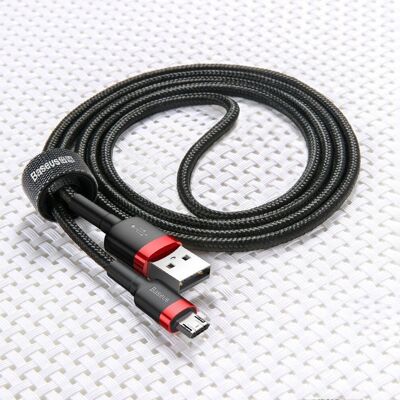 Baseus Cafule USB-Kabel Nylon 3m Schwarz-Grau Baseus Cafule USB-Kabel Nylon 3m Schwarz-Grau