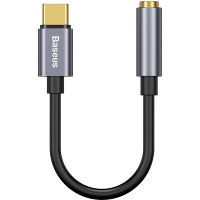Adaptér USB-C Baseus L54 - Audio 3,5 mm, Šedý Adaptér USB-C Baseus L54 - Audio 3,5 mm, Šedý
