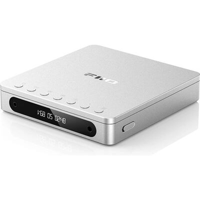 FiiO Srebrny DM13 Przenośny odtwarzacz CD z Bluetooth - Przenośnik muzyczny FiiO Srebrny DM13 Przenośny odtwarzacz CD z Bluetooth - Przenośnik muzyczny