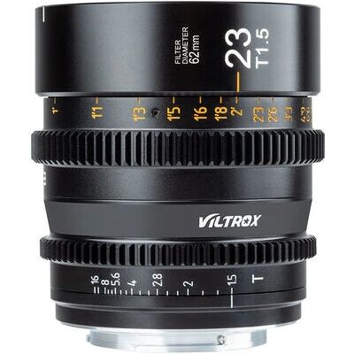 Viltrox S23mm T1.5 Kameraobjektiv - Cine, Schwarz Viltrox S23mm T1.5 Kameraobjektiv - Cine, Schwarz