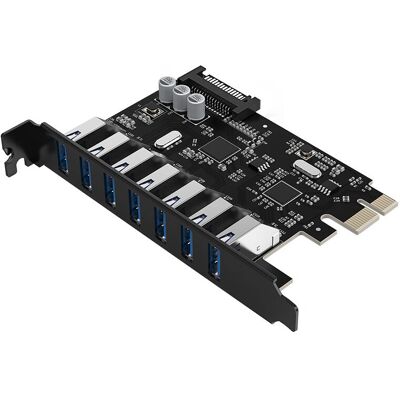 ORICO PVU3-7U USB Expansion Card - PCIe x1, 7 Ports ORICO PVU3-7U USB Expansion Card - PCIe x1, 7 Ports