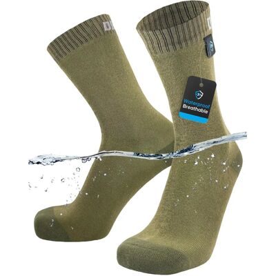 Chaussettes Imperméables Respirantes Vert Olive DexShell - M - Publicité Chaussettes Imperméables Respirantes Vert Olive DexShell - M - Publicité
