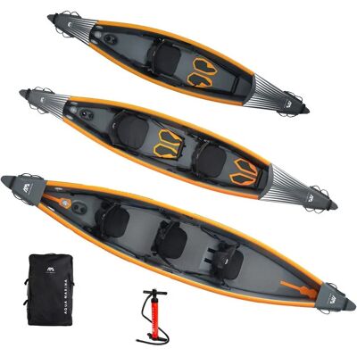 Aqua Marina Tomahawk Air-C Kayak gonflable 3 personnes - Haute pression - Publicité Aqua Marina Tomahawk Air-C Kayak gonflable 3 personnes - Haute pression - Publicité