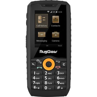 RugGear RG150 - Téléphone à touches - Noir, Orange - Publicité RugGear RG150 - Téléphone à touches - Noir, Orange - Publicité