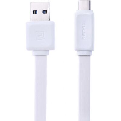 Remax RC008AW 1m USB Kabel - USB A auf USB C Weiß Remax RC008AW 1m USB Kabel - USB A auf USB C Weiß