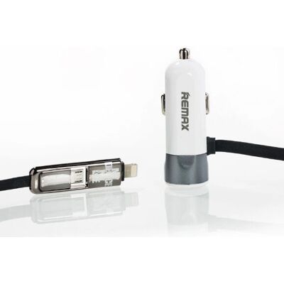 Autoladička Remax RCC102S - Micro-USB, USB, Stříbrná & Bílá Autoladička Remax RCC102S - Micro-USB, USB, Stříbrná & Bílá
