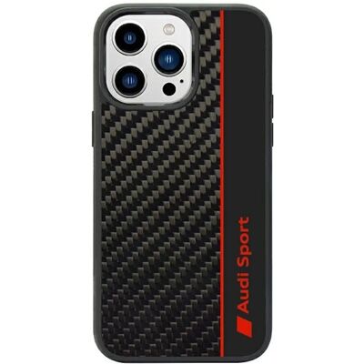 Audi Carbon Fiber Hülle für iPhone 14 Pro - Schwarz Audi Carbon Fiber Hülle für iPhone 14 Pro - Schwarz