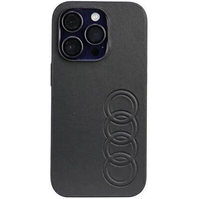 Audi iPhone 14 Pro Max Kunstleder-Hülle - Schwarz - Smartphone-Hülle Audi iPhone 14 Pro Max Kunstleder-Hülle - Schwarz - Smartphone-Hülle