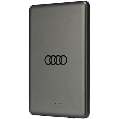 Audi Powerbank indukt. 15W 5000mAh Grau - Powerbank Audi Powerbank indukt. 15W 5000mAh Grau - Powerbank