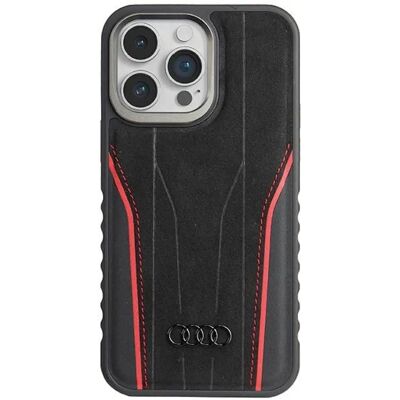 Audi Echtes Leder MagSafe iPhone 15 Pro 6.1" - Smartphone Hülle Audi Echtes Leder MagSafe iPhone 15 Pro 6.1" - Smartphone Hülle