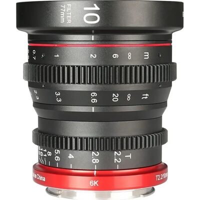 Meike MK 10mm T2.2 Canon RF Kompakt videolinse Meike MK 10mm T2.2 Canon RF Kompakt videolinse