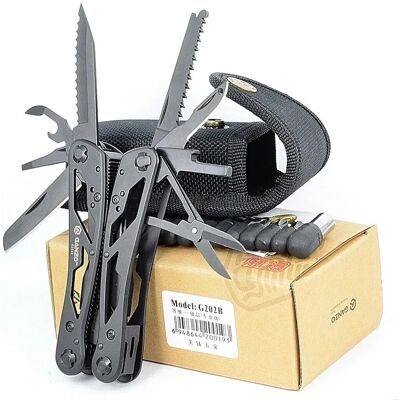 Ganzo Multi-Tool G202-B - Kompaktowy stal nierdzewna 25 funkcji multitool Ganzo Multi-Tool G202-B - Kompaktowy stal nierdzewna 25 funkcji multitool