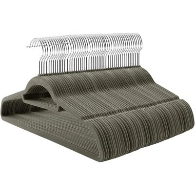 SONGMICS Kleiderbügel - 100 Samt Anti-Rutsch Platzsparend 45cm SONGMICS Kleiderbügel - 100 Samt Anti-Rutsch Platzsparend 45cm