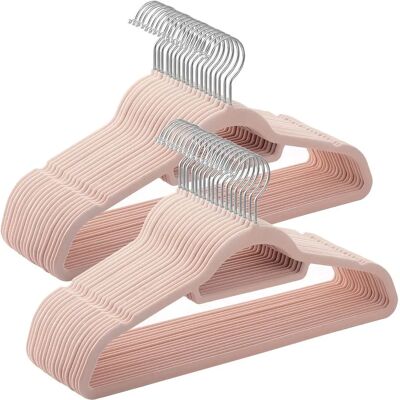 SONGMICS Grey Velvet Hangers - Space Saving Non-Slip 50 Pack SONGMICS Grey Velvet Hangers - Space Saving Non-Slip 50 Pack