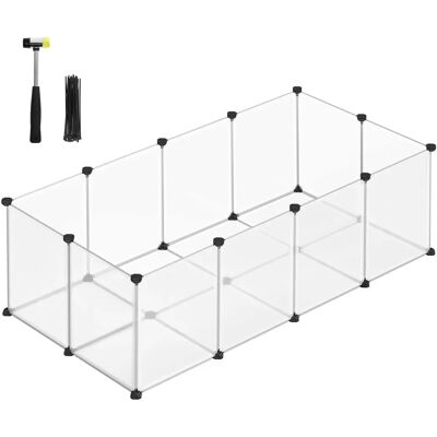 SONGMICS White Pet Playpen - Small Animal Enclosure for Guinea Pigs, Rabbits, Hamsters SONGMICS White Pet Playpen - Small Animal Enclosure for Guinea Pigs, Rabbits, Hamsters