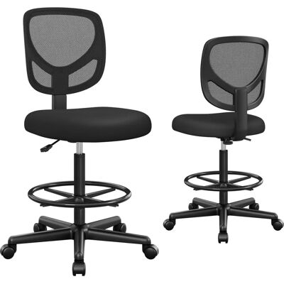 SONGMICS Mesh Drafting Stool Chair - Black SONGMICS Mesh Drafting Stool Chair - Black