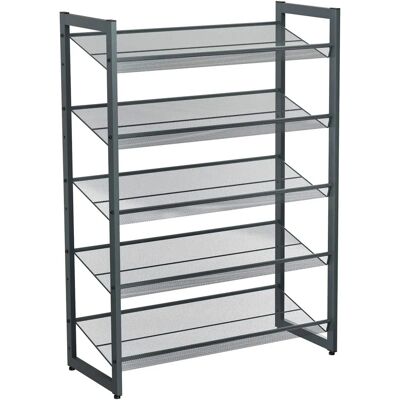 SONGMICS Verstellbarer Metallschuhregal für 20 Paar Schuhe SONGMICS Verstellbarer Metallschuhregal für 20 Paar Schuhe