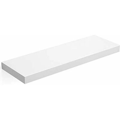 Vasagle Weiße Wandregal - 60cm Schwebendes Regal für Fotos, Dekorationen, Bücher Vasagle Weiße Wandregal - 60cm Schwebendes Regal für Fotos, Dekorationen, Bücher