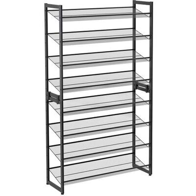 Organisateur de chaussures Songmics LMR08B noir 8 niveaux Organisateur de chaussures Songmics LMR08B noir 8 niveaux