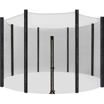 Rete di sicurezza per trampolino di 10 piedi Songmics - Recinto rotondo per 8 pali Rete di sicurezza per trampolino di 10 piedi Songmics - Recinto rotondo per 8 pali