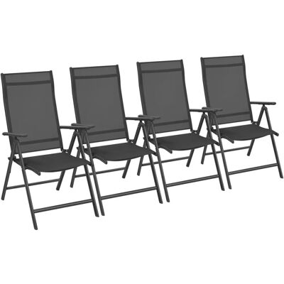 Songmics Modell GCB29BK - Verstellbare Gartensessel - Schwarz Songmics Modell GCB29BK - Verstellbare Gartensessel - Schwarz