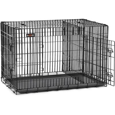 Cage pour Chiens FEANDREA - Noir - 122 x 74,5 x 80,5 cm - Publicité Cage pour Chiens FEANDREA - Noir - 122 x 74,5 x 80,5 cm - Publicité