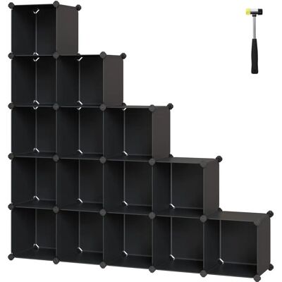 SONGMICS Black 16-Cube Storage Organizer - Storage Type SONGMICS Black 16-Cube Storage Organizer - Storage Type
