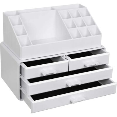Pricenet Waterproof Acrylic Cosmetics Organizer with 16 Compartments - Cosmetics Storage Pricenet Waterproof Acrylic Cosmetics Organizer with 16 Compartments - Cosmetics Storage