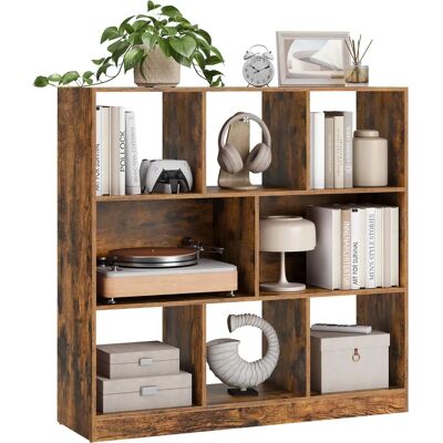 VASAGLE Rustik braune Holzregal - Bücherregal VASAGLE Rustik braune Holzregal - Bücherregal