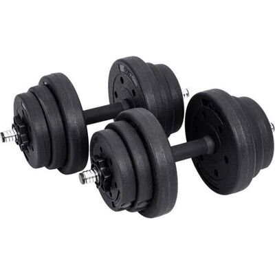 SONGMICS - SYL20T - PE rivestito - 2 x 10 kg - Dumbbell Set SONGMICS - SYL20T - PE rivestito - 2 x 10 kg - Dumbbell Set