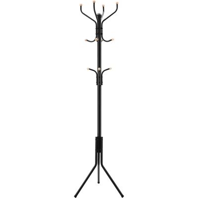 Songmics RCR19B Kleiderständer - 8 Haken, Schwarz - Bodenständiger Garderobe Songmics RCR19B Kleiderständer - 8 Haken, Schwarz - Bodenständiger Garderobe