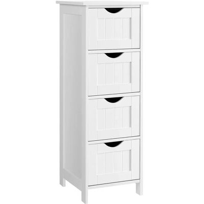 VASAGLE Schlanker Aufbewahrungsschrank mit 4 Schubladen - Schrank VASAGLE Schlanker Aufbewahrungsschrank mit 4 Schubladen - Schrank
