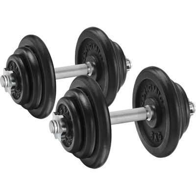 Manubri Regolabili in Ferro Fundito SONGMICS - 40kg - Fitness e Palestra Manubri Regolabili in Ferro Fundito SONGMICS - 40kg - Fitness e Palestra