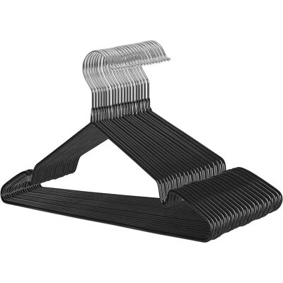 Conjunto de 20 cabides de metal SONGMICS - Antiderrapantes, Economia de espaço Conjunto de 20 cabides de metal SONGMICS - Antiderrapantes, Economia de espaço