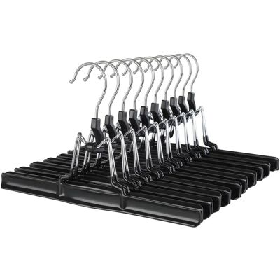 SONGMICS Schwarze Hosen- und Rockbügel Set aus 10 Stück SONGMICS Schwarze Hosen- und Rockbügel Set aus 10 Stück