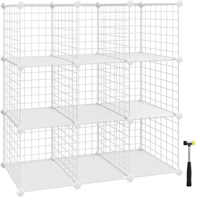SONGMICS Weiße Metall-Aufbewahrungskästen - Aufbewahrungskasten/Organizer SONGMICS Weiße Metall-Aufbewahrungskästen - Aufbewahrungskasten/Organizer