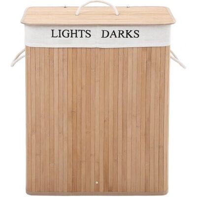 Coș de rufe din bambus natural 100L Songmics - Ecologic și Pliabil Coș de rufe din bambus natural 100L Songmics - Ecologic și Pliabil