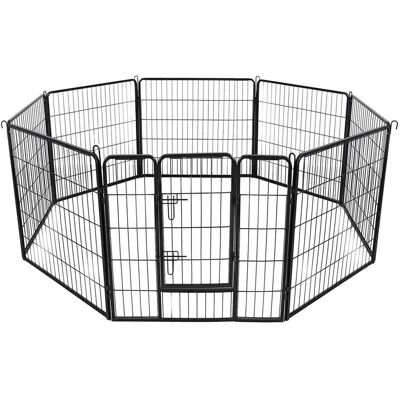 Pricenet Robustes Metall-Hundekäfig - Innen- und Außenbereich, 80x80cm Pricenet Robustes Metall-Hundekäfig - Innen- und Außenbereich, 80x80cm