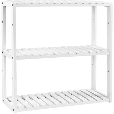 Songmics BCB13W Meuble de salle de bain et étagère - Blanc - Publicité Songmics BCB13W Meuble de salle de bain et étagère - Blanc - Publicité
