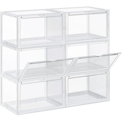 Organisateur de Chaussures Songmics - Empilable, Transparent, Jusqu'à UK 11 Organisateur de Chaussures Songmics - Empilable, Transparent, Jusqu'à UK 11