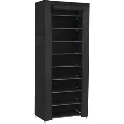 Songmics 10-laagse stoffen schoenenrek - Organizer voor schoenen - Zwart Songmics 10-laagse stoffen schoenenrek - Organizer voor schoenen - Zwart