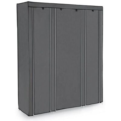Garde-robe gris Songmics LSF03G - 12 étagères, armoire portable - Publicité Garde-robe gris Songmics LSF03G - 12 étagères, armoire portable - Publicité