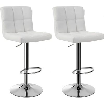 Songmics Verstellbarer Drehbarer Barhocker - Set mit 2 Songmics Verstellbarer Drehbarer Barhocker - Set mit 2