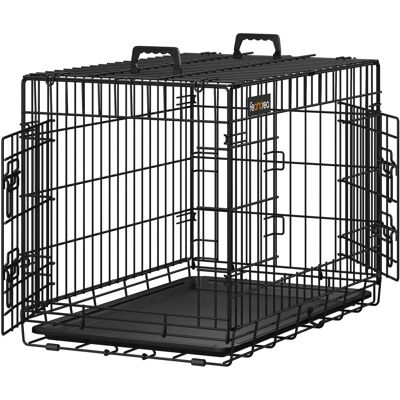 Homestoreking Cage pour chien avec 2 portes - Cage pour chien - Publicité Homestoreking Cage pour chien avec 2 portes - Cage pour chien - Publicité