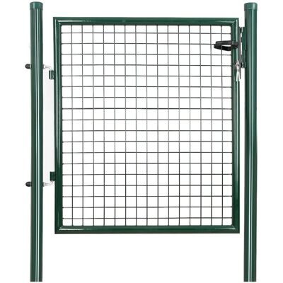 SONGMICS Kertkapu zárral - Gyalogkerítés - Zöld - Kertkapu SONGMICS Kertkapu zárral - Gyalogkerítés - Zöld - Kertkapu