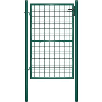 SONGMICS Kertiajtó 150x106cm - Zöld - Tartós Acélszerkezet SONGMICS Kertiajtó 150x106cm - Zöld - Tartós Acélszerkezet