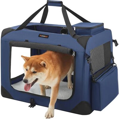 Feandrea Dog Kennel - Foldable Oxford Fabric - 70cm Dark Blue Feandrea Dog Kennel - Foldable Oxford Fabric - 70cm Dark Blue