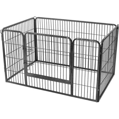 Klatka dla psa - Metal, Szara, 122x70x80cm - Klatka dla psa Klatka dla psa - Metal, Szara, 122x70x80cm - Klatka dla psa