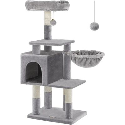 Albero per gatti multi-livello Feandrea - Grigio chiaro - Torre e condo Albero per gatti multi-livello Feandrea - Grigio chiaro - Torre e condo